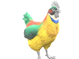 CS2 pet chicken: Catalana (Yellow and Red)
