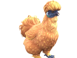 CS2 pet chicken: Silkie (Orange)