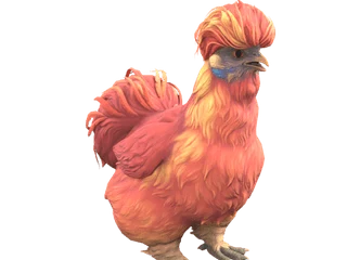 CS2 pet chicken: Silkie (Red)